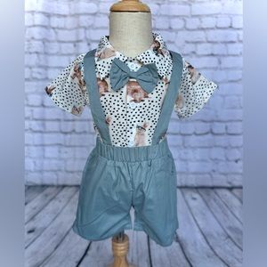 Easter boy short set 3/6m 6/12m 12/18m 18/24m